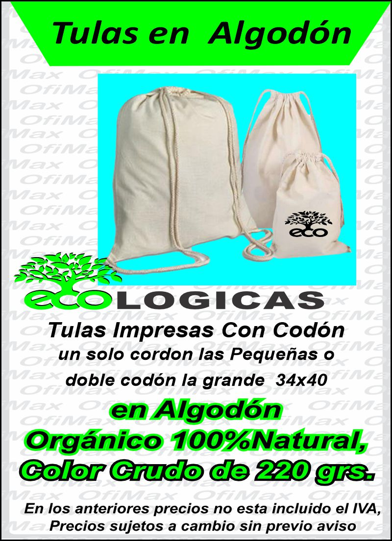 bolsas de tela ecologicas manos libres, bogota, colombia